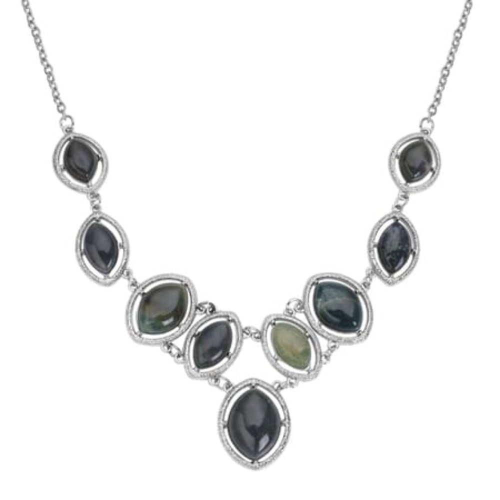 Indian Agate/ Genuine Gemstone Necklace